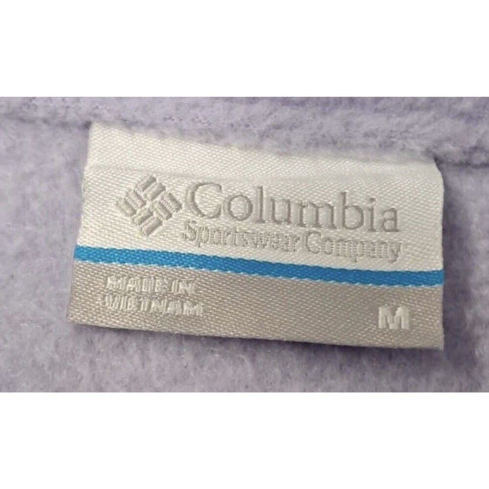 Columbia Sportswear Womens Medium Fleece Full Zip Jacket Lavender NWT - Picture 3 of 5